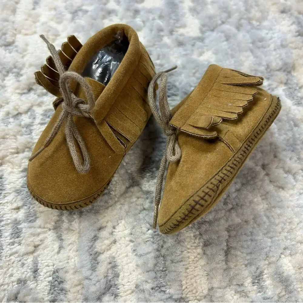 Vintage Baby Moccasins Made in Japan Size 0